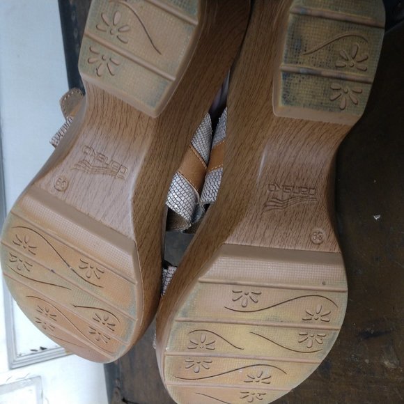 Dansko Sophie Brown Slide W/Double Strap Sandal Size 39 - Picture 6 of 9